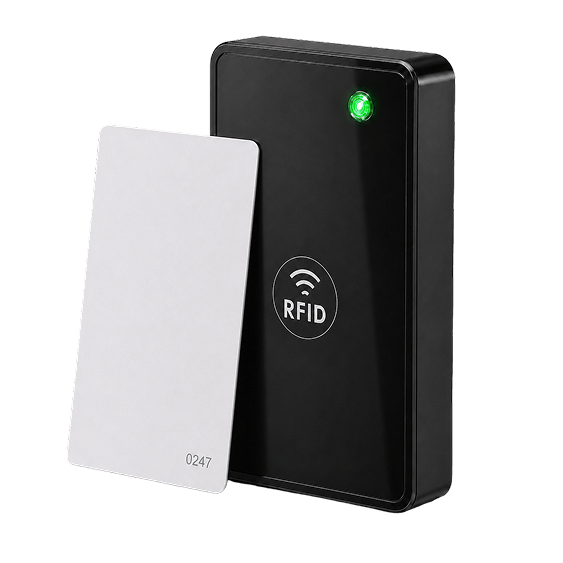 Lector RFID con tarjeta de proximidad.
